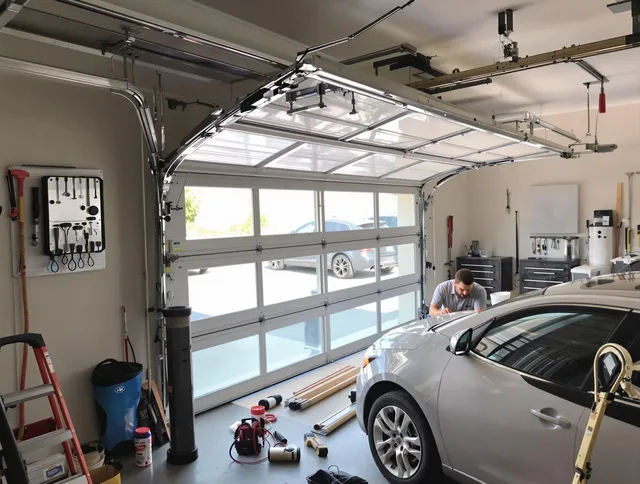 Garage door noise reduction service by Hollywood Garage Door Repair in Hollywood