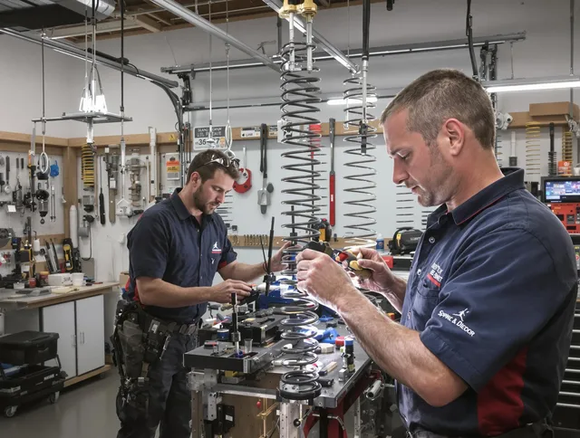 Garage door spring repair service by Hollywood Garage Door Repair in Hollywood