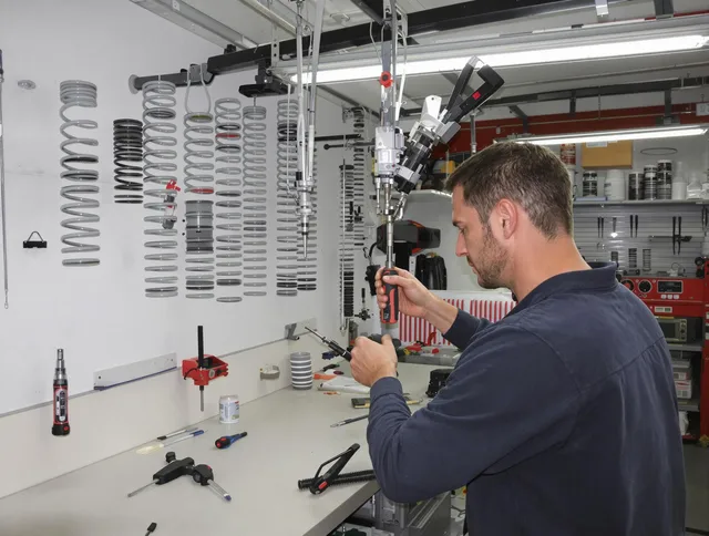 Hollywood Garage Door Repair safety certified technician performing precision spring replacement in Hollywood